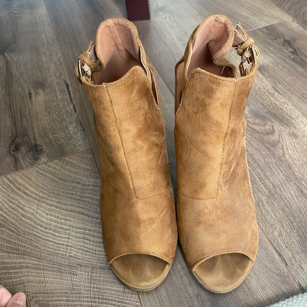 Bella Marie Open-Toe Ankle Boots size 8.5 - Picture 3 of 6